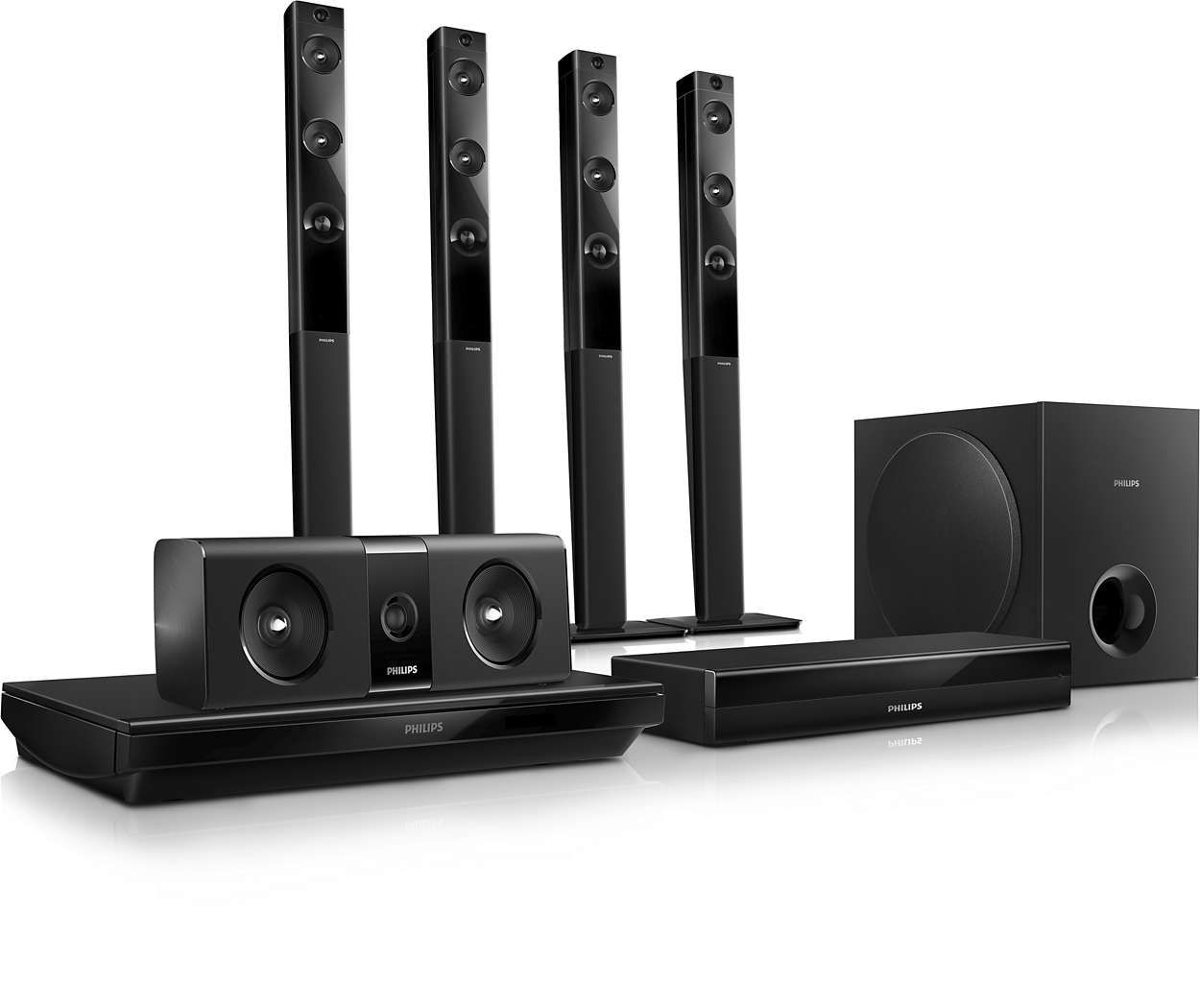 Image result for Philips HTB5580/94 5.1 Channel 1000W Blu-ray Home Theater System