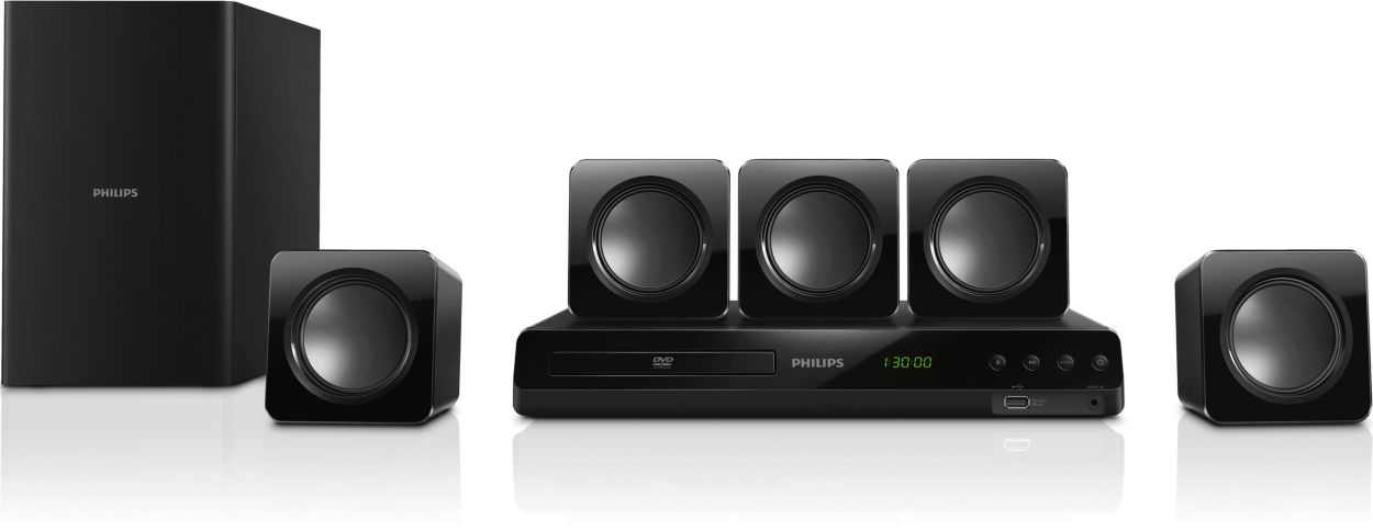 barricade Ruwe olie Doorweekt 5.1 DVD Home theater HTD3514/F7 | Philips