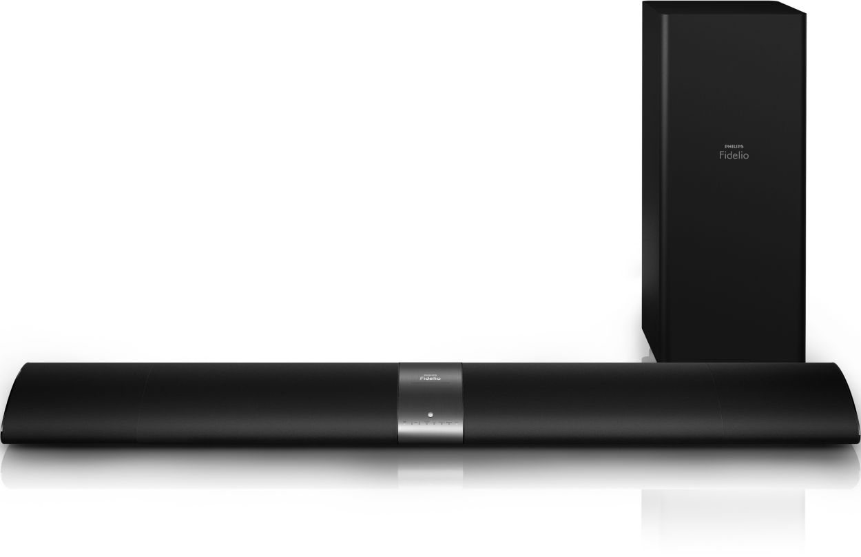 Philips fidelio soundbar wireless sales home theater