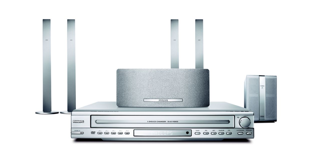 5 DVD/CD Changer Home Theater HTS5510C/75 Philips