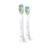 Sonicare W2 Optimal White 2x Weiße Bürstenköpfe für Schallzahnbürste