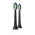 Sonicare W2 Optimal White Pack de 2 cabezales negros de cepillos Sonicare