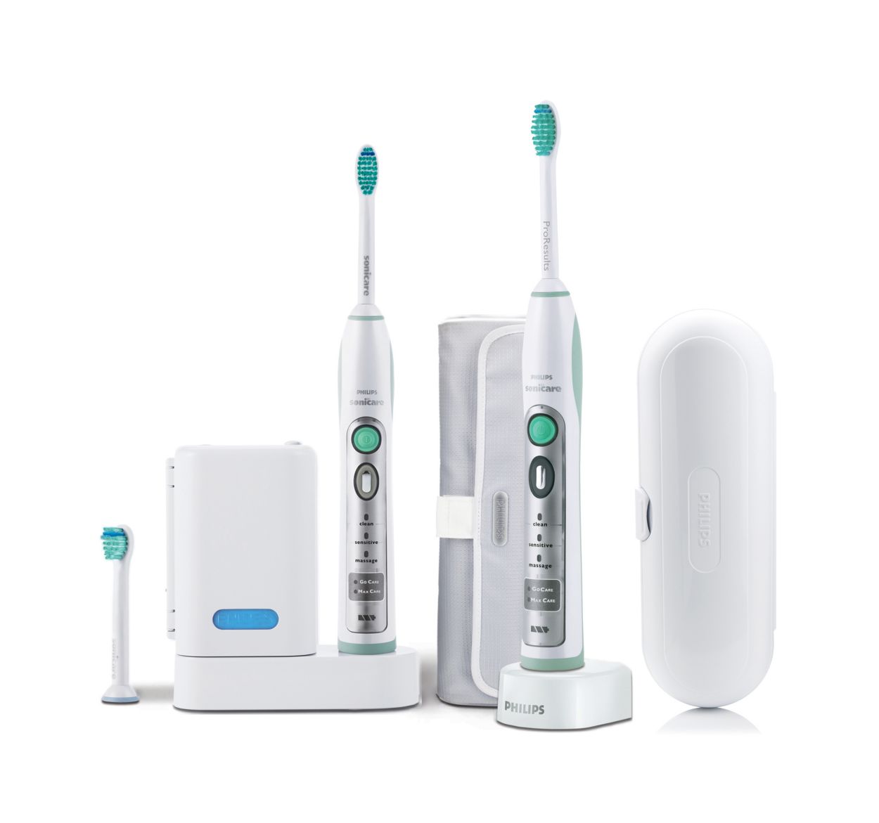 FlexCare Two rechargeable sonic toothbrushes HX6932/34 | Sonicare