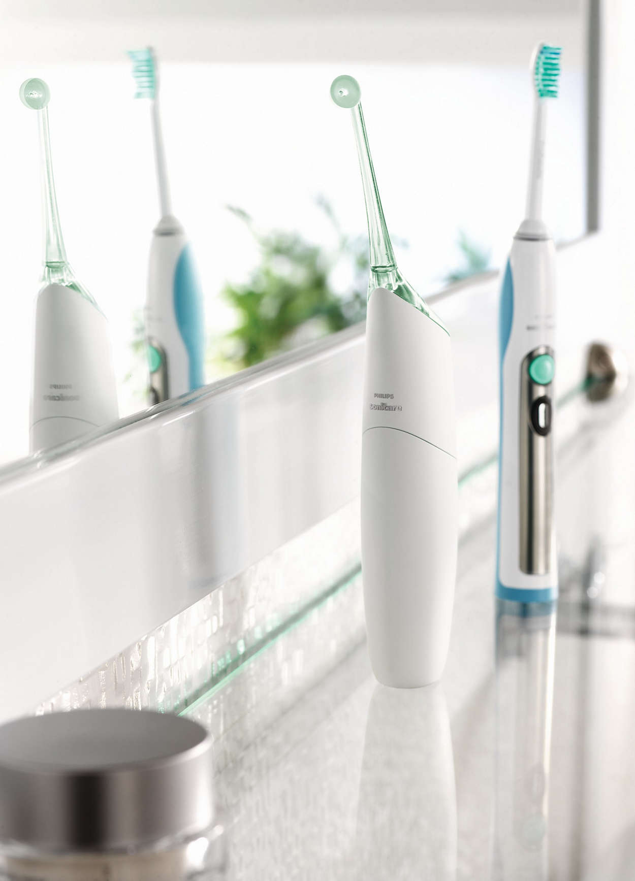 Bộ đôi máy tăm hơi AirFlosser Sonicare HX8154/70