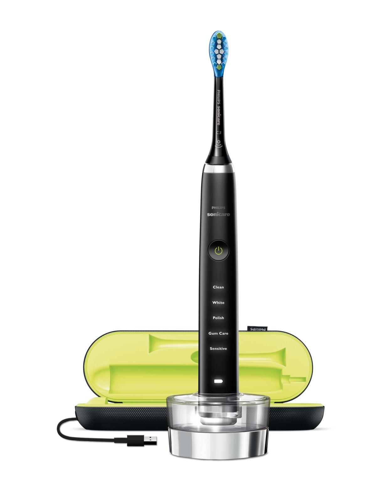 Black Sonicare Toothbrush | DiamondClean | Philips