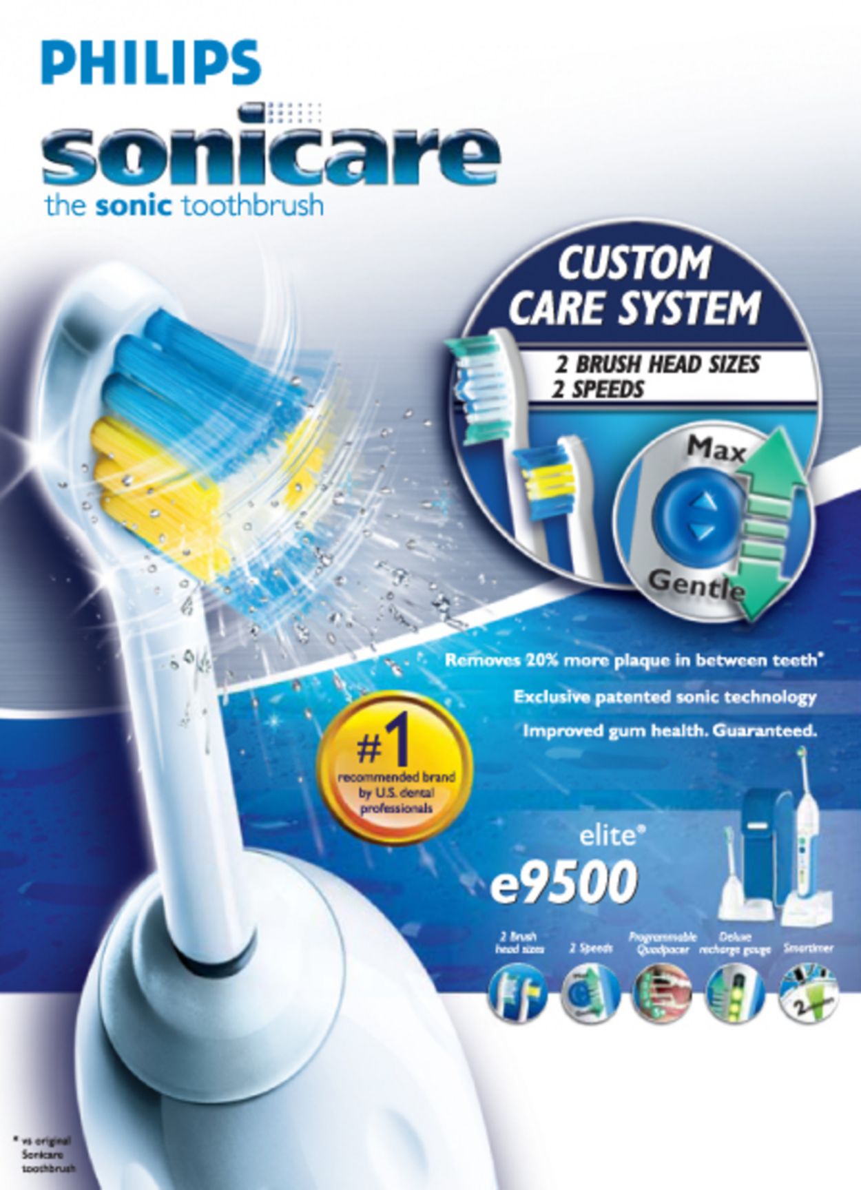 Elite Sonic electric toothbrush HX9882/12 Sonicare
