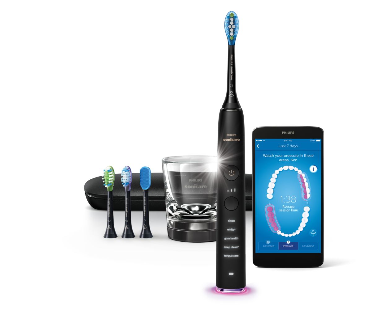 DiamondClean Smart Sonic electric toothbrush with app HX9985/18 Sonicare