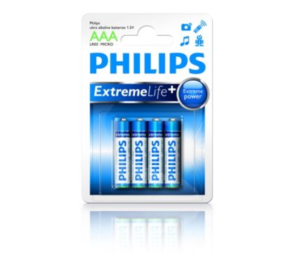 PHILIPS ULTRA ALKALINE PILA AAA LR03 BLISTER*4 - Pilas Vini Trading