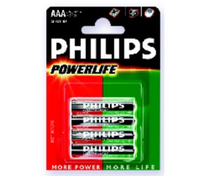 Pilha AAA Philips Alcalina lr03 - 4 pilhas