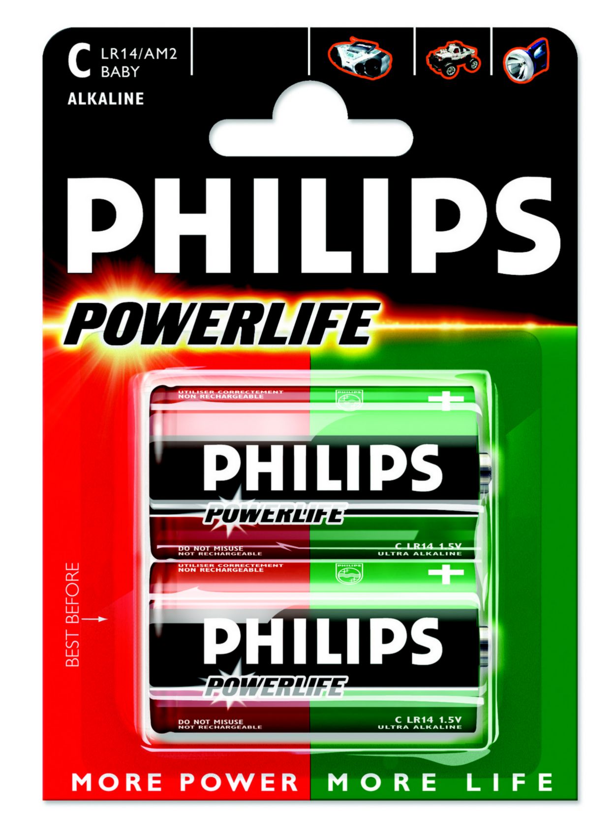 Батарейки Philips. Lr14. POWERLIFE. Bexel батарейки.