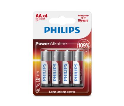 4 x AA LR6 1.5V rechargeable batteries