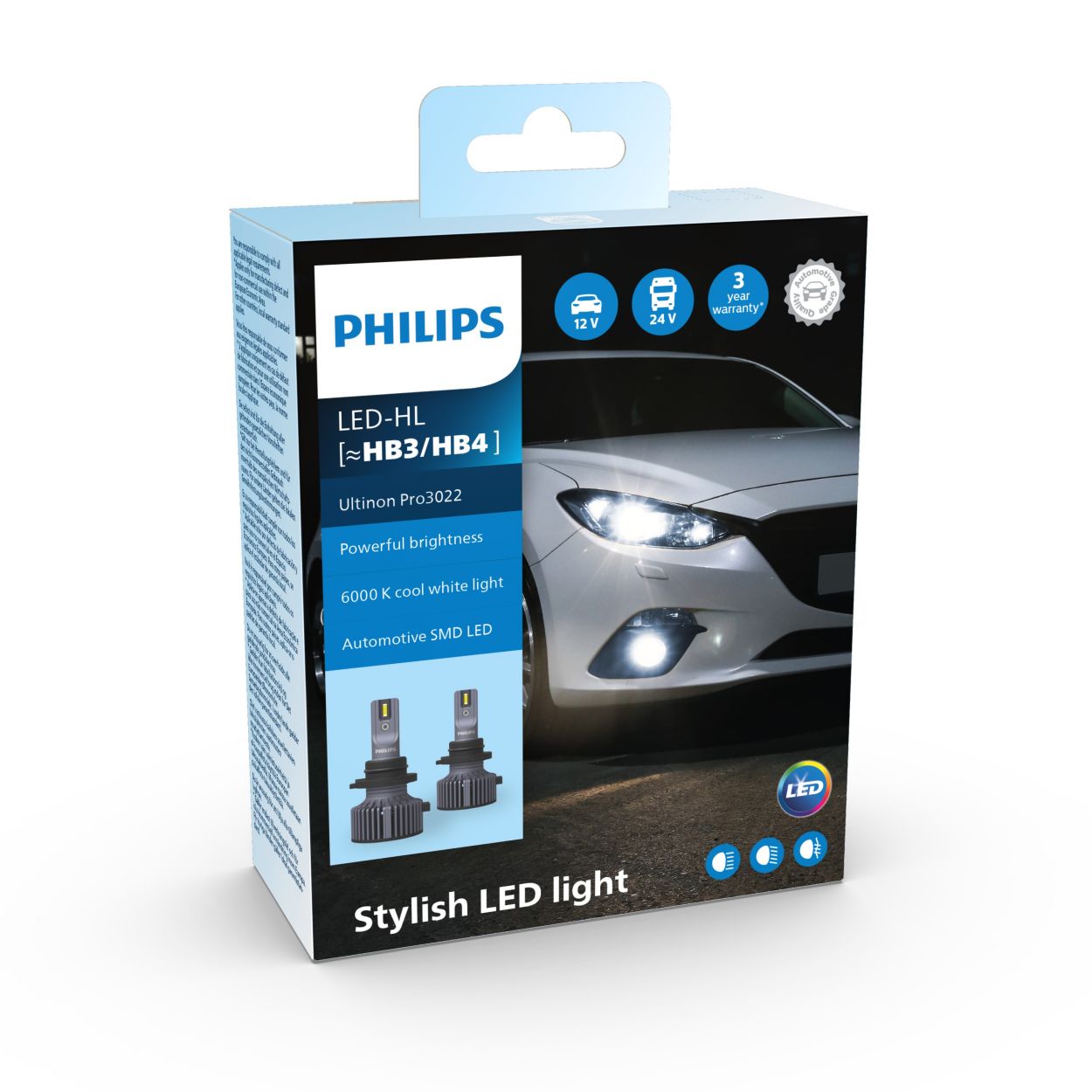 Ultinon Pro3022 LED headlight bulbs LUM11005U3022X2 Philips