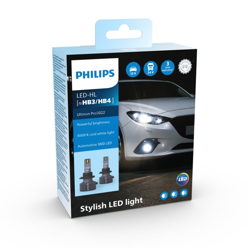 Ultinon Pro3022 LED headlight bulbs LUM11005U3022X2 Philips