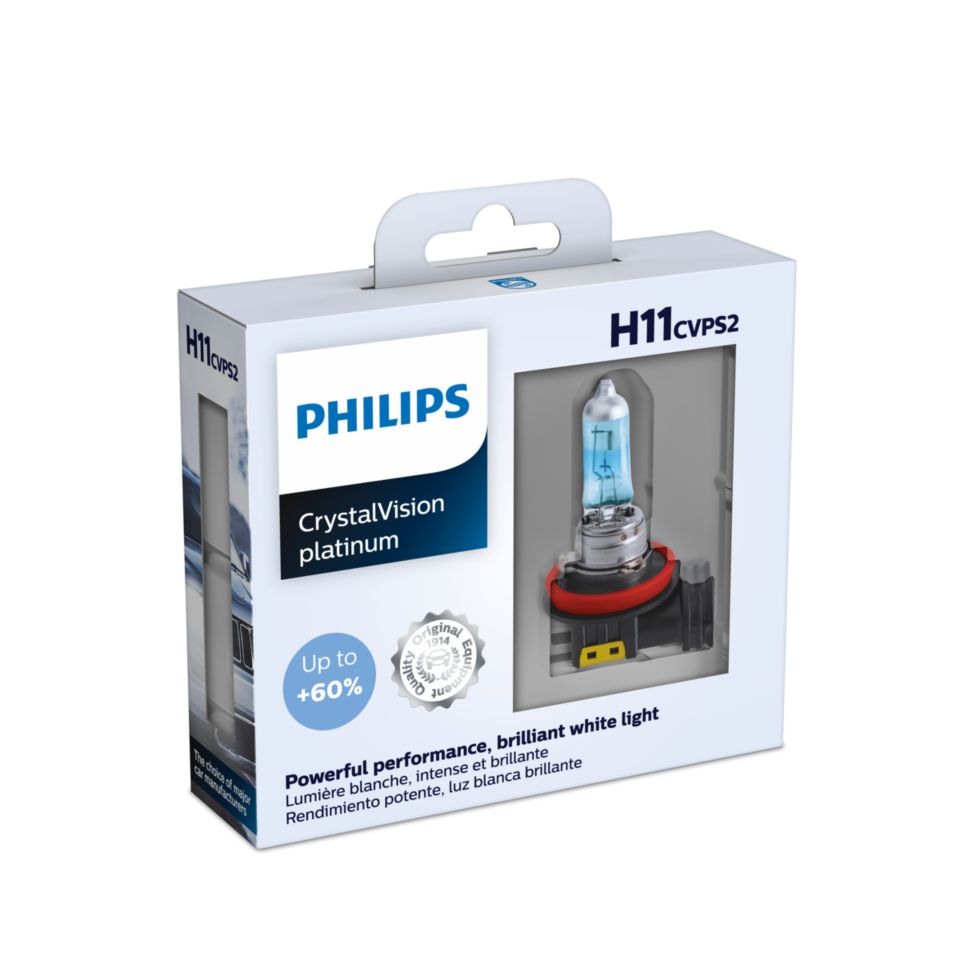 CrystalVision platinum Car headlight bulb LUM12362CVPS2 Philips