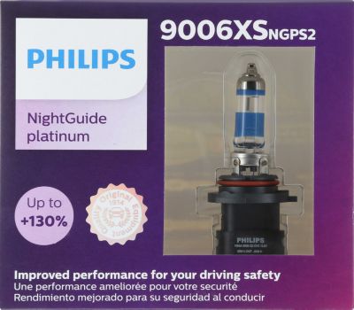 NightGuide Platinum Car Headlight Bulb LUM9006XSNGPS2 | Philips