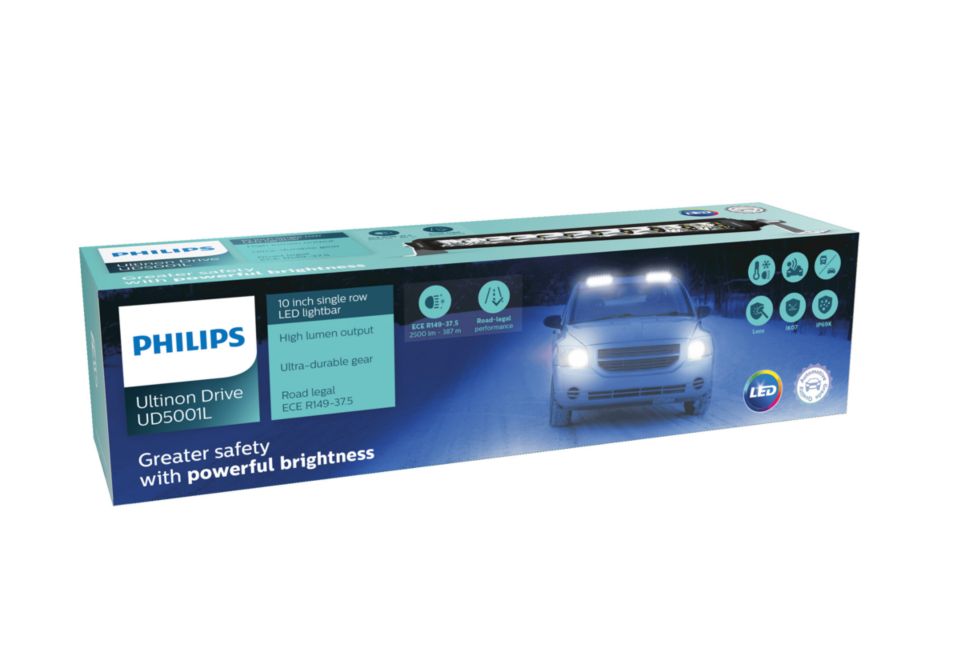 forsikring adgang trone Ultinon Drive 5012L 20 Single Row LED Lightbar LUMUD5012LX1/50 | Philips