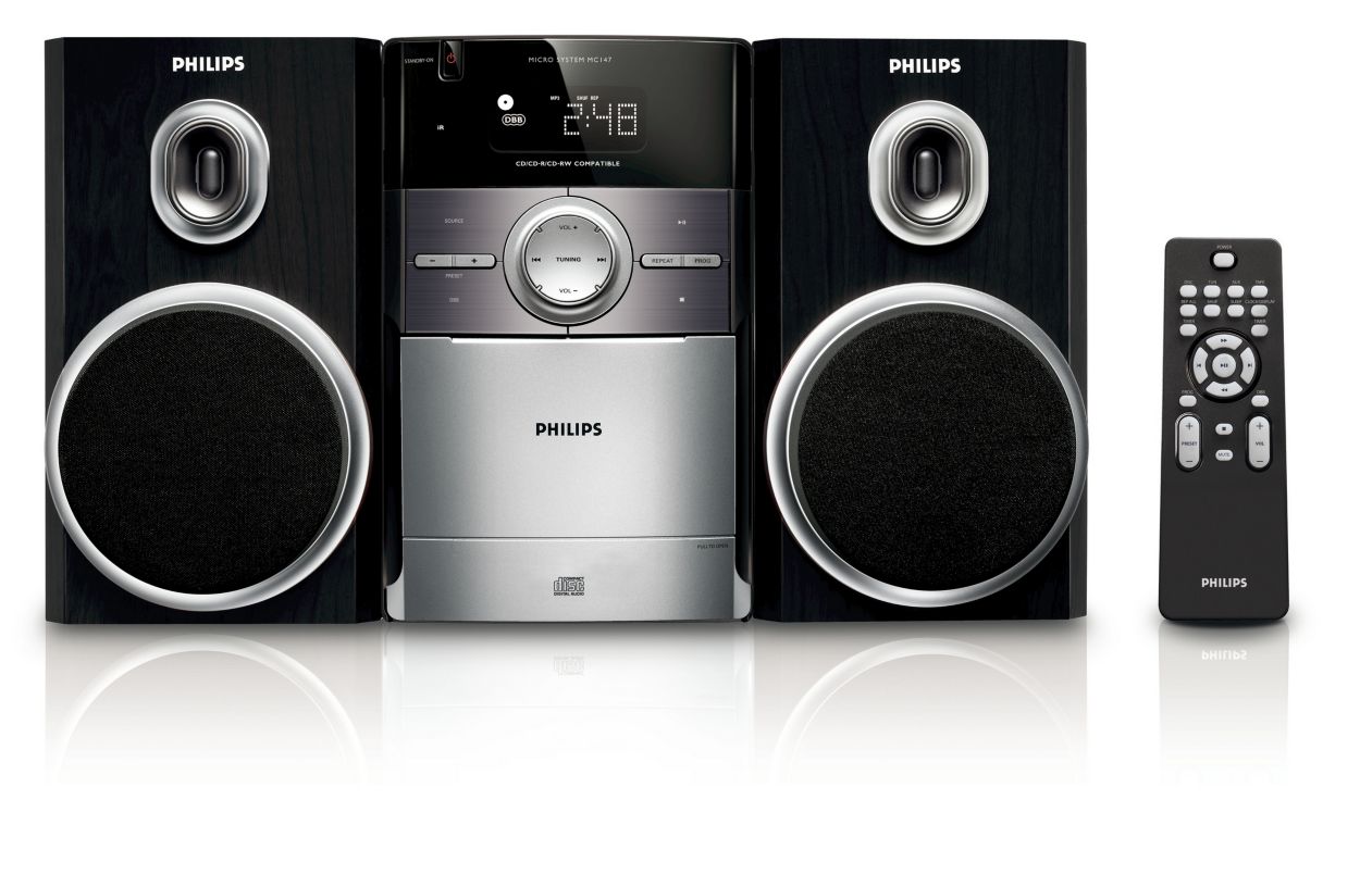 Klassisches Micro-Soundsystem MC147/12 | Philips