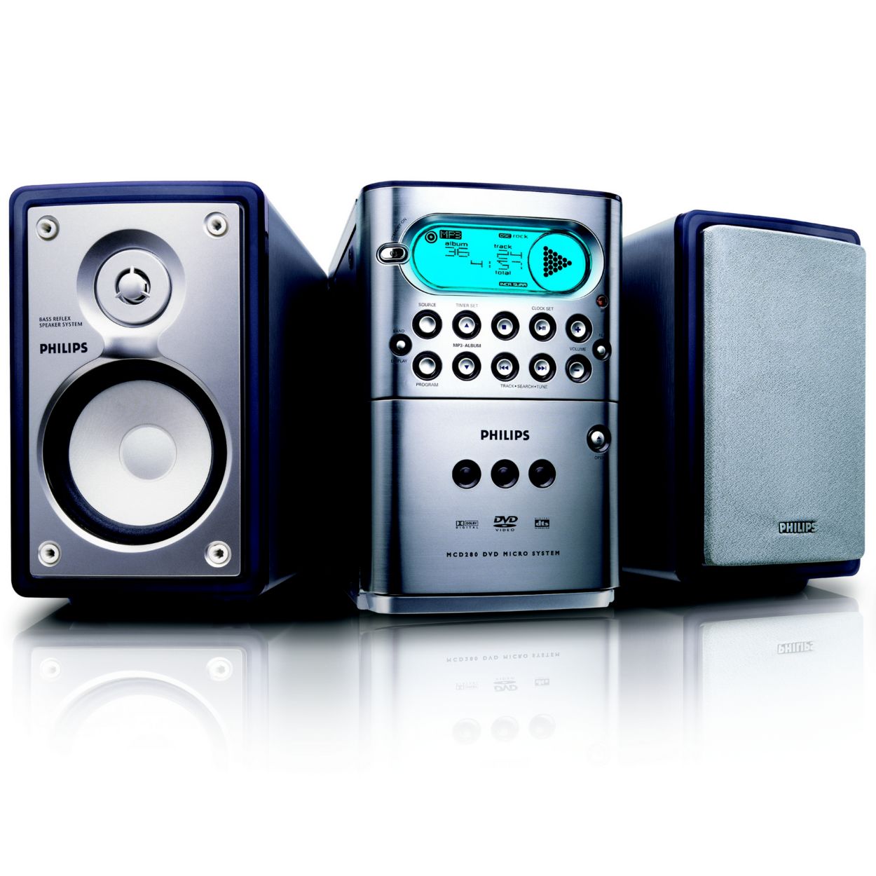 DVD, MP3-CD and WMA-CD playback