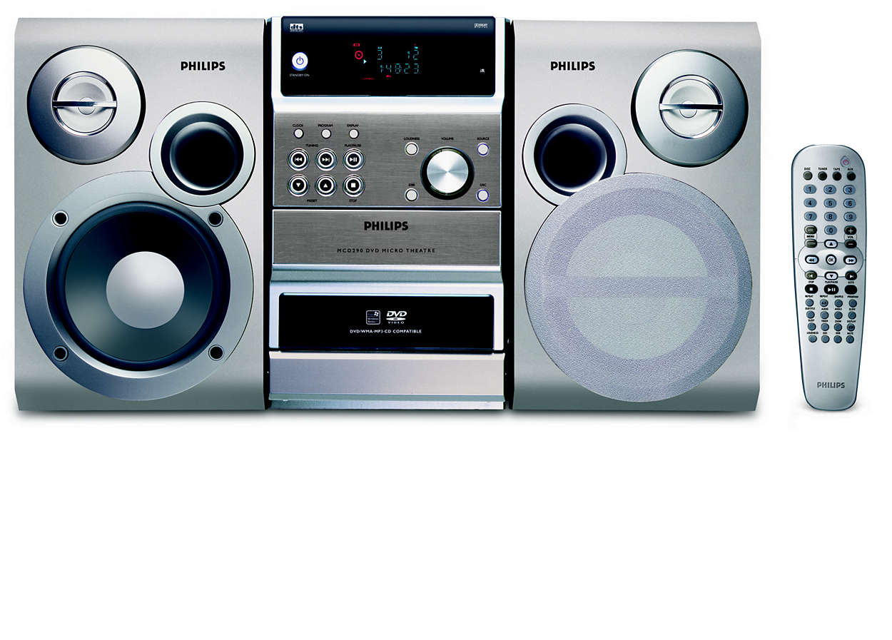 DVD, WMA-CD and MP3-CD playback