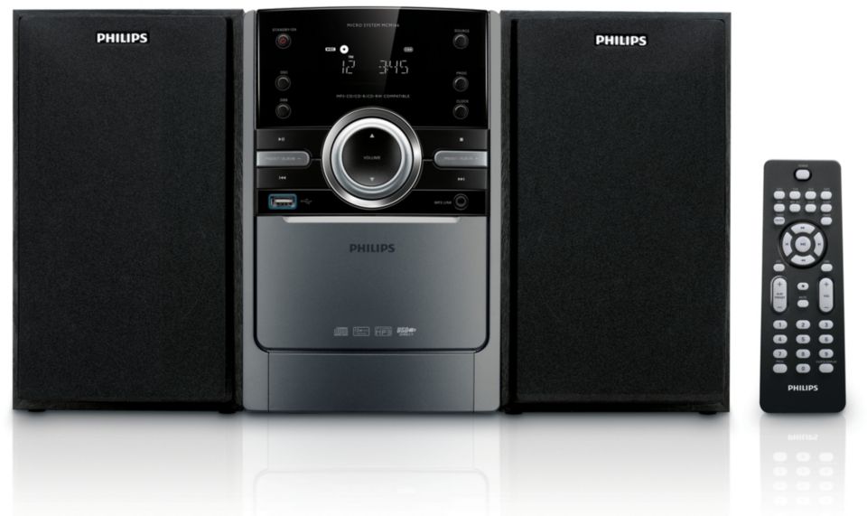 Klassisches MicroSoundsystem MCM166/12 Philips
