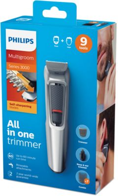 philips 9 in 1 beard trimmer and hair clipper kit