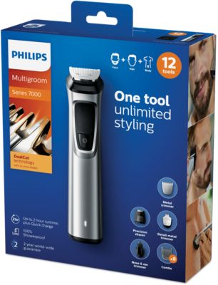 philips 7000 12 in 1 body groomer and hair clipper mg7710