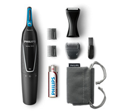 Nose trimmer series 5000 Gentle nose, neck and sideburns trimmer