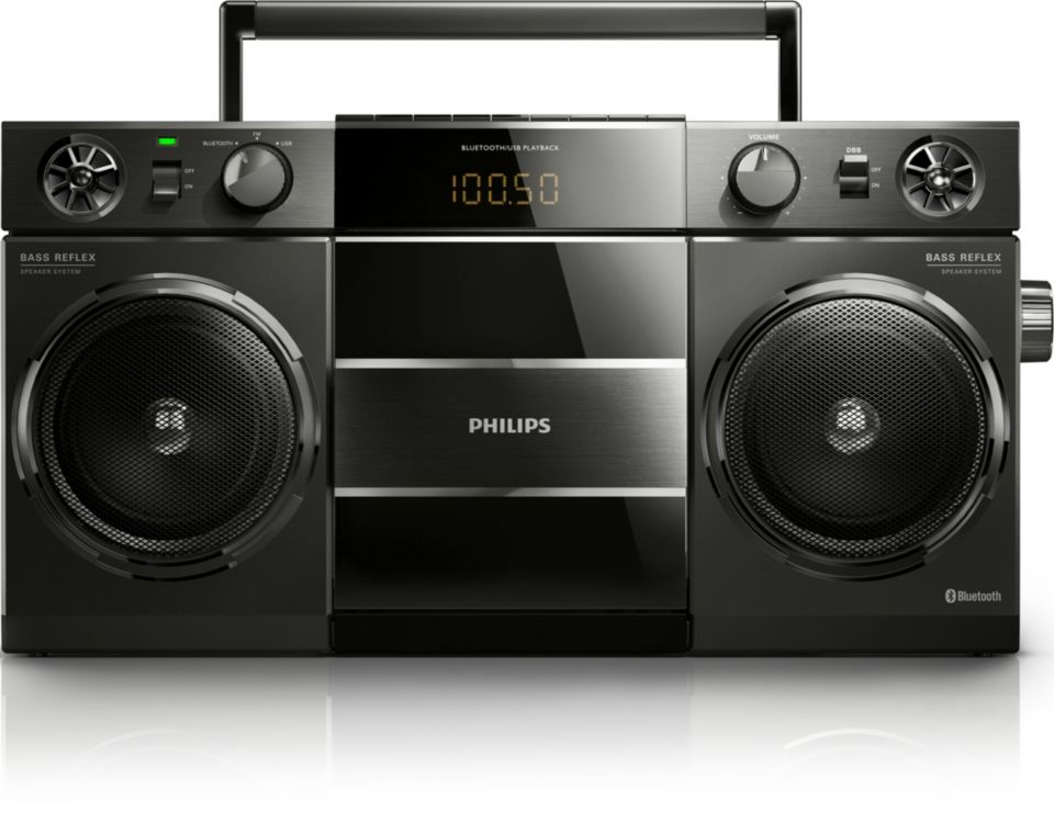 Boombox Original Ghettoblaster im RetroDesign OST690/10 Philips