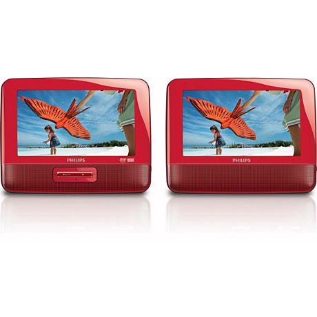 PET7402S/37B  7" LCD Portable DVD Player