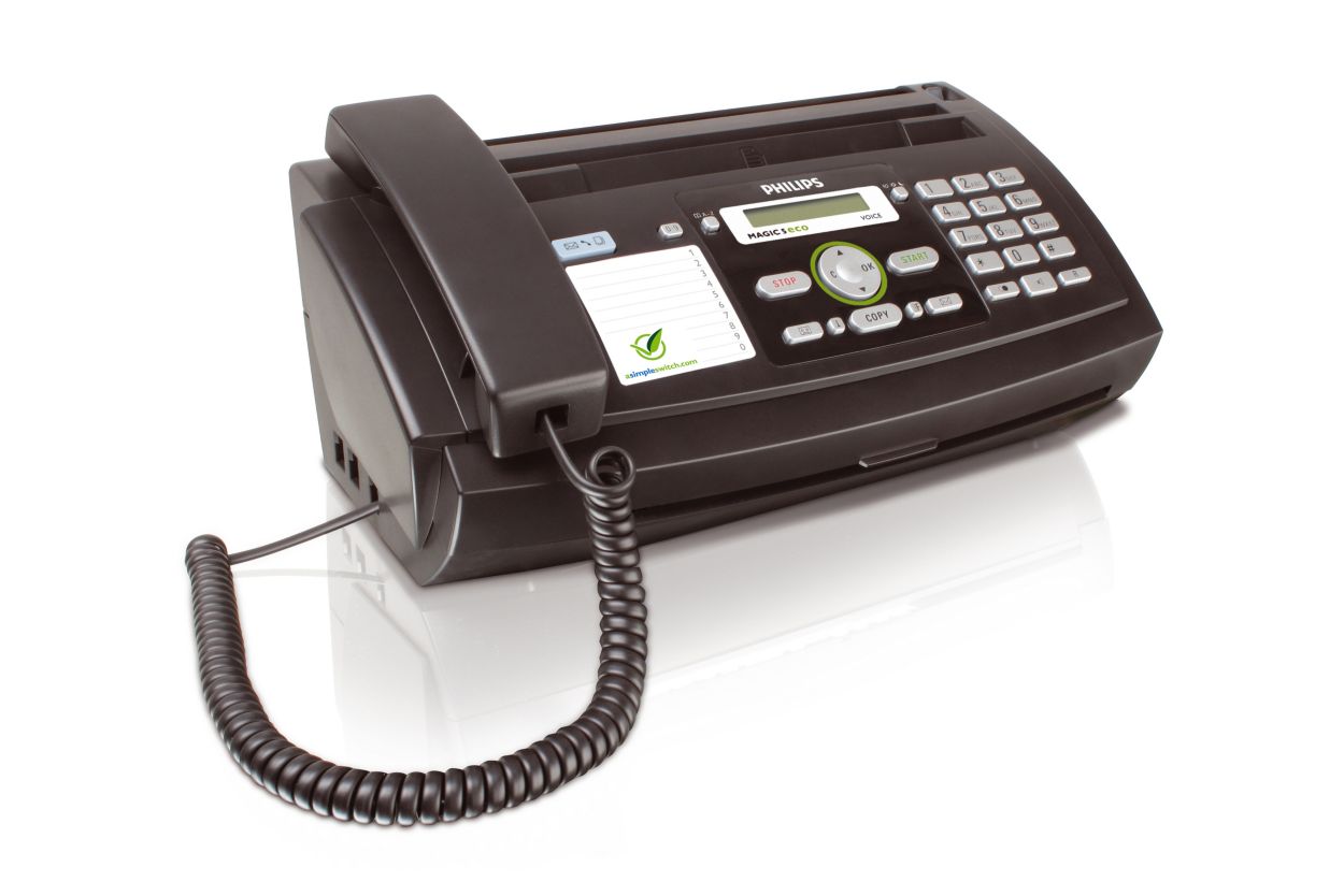 Fax with telephone and answering machine PPF675E/GBB | Philips