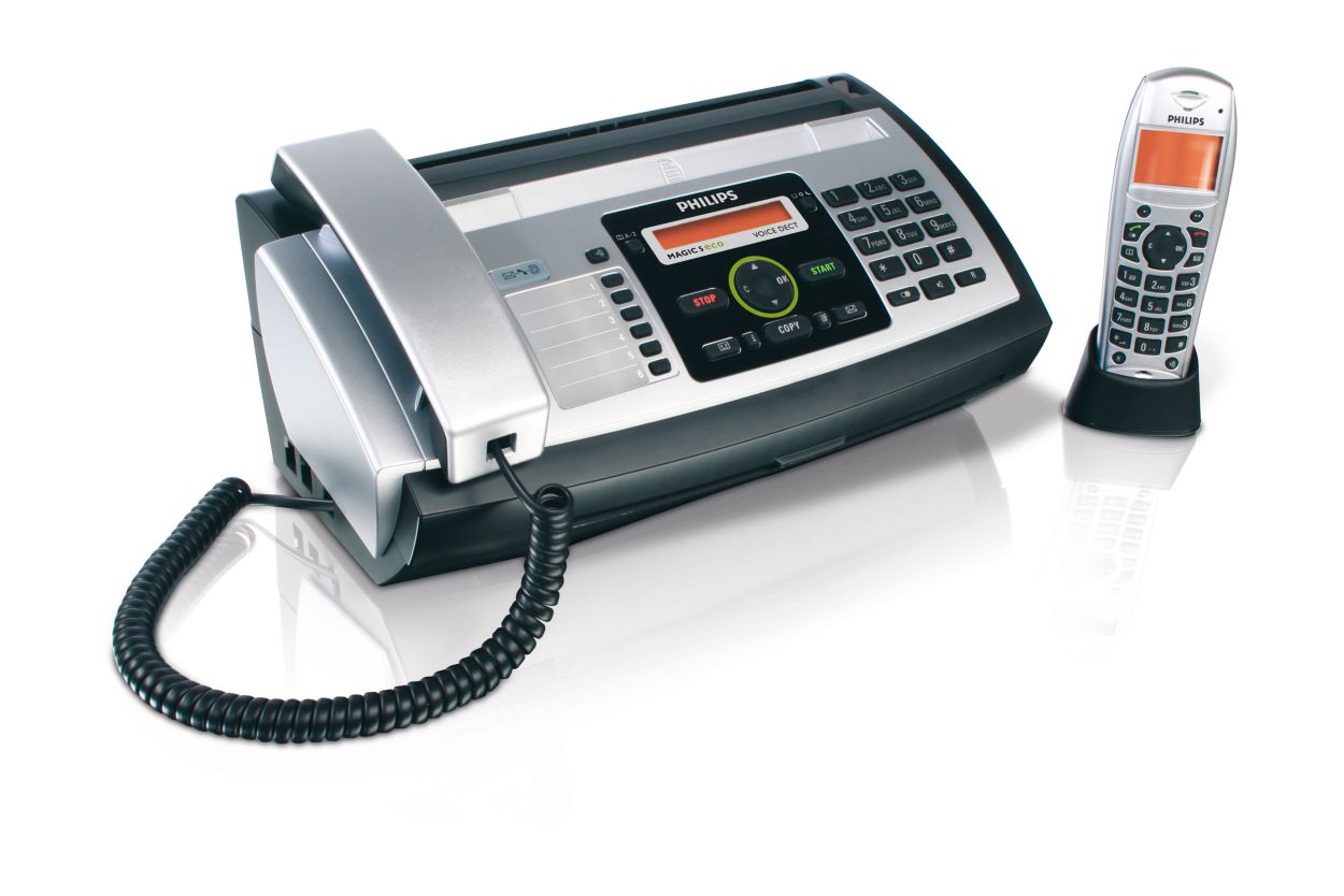 Fax with answering machine and DECT PPF685E/GBB Philips