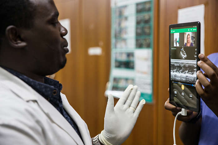 Philips Lumify with Reacts links specialists around the globe with physicians in Rwanda