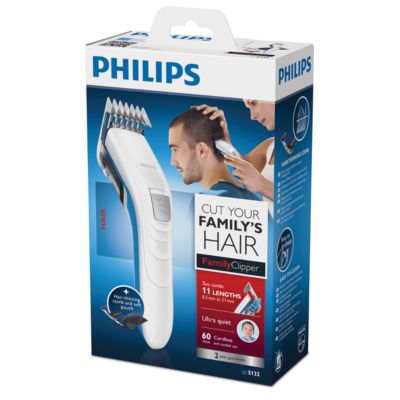 hair cutting by philips trimmer