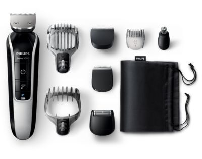 cutting hair with philips multigroom