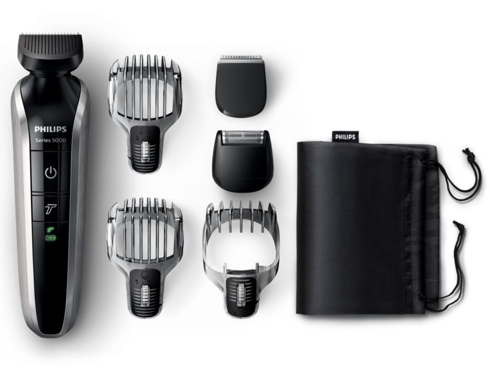 Multigroom series 5000 Tondeuse visage et corps 6 en 1 QG3378/15 Philips