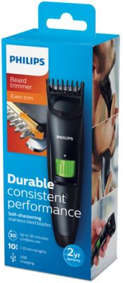 philips trimmer charger time
