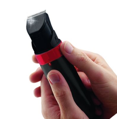 philips trimmer red and black