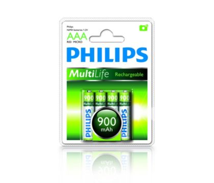 Comprá Pilas Recargables Philips AAA x 4 R03B4RTU10/97 - 1000 mAh