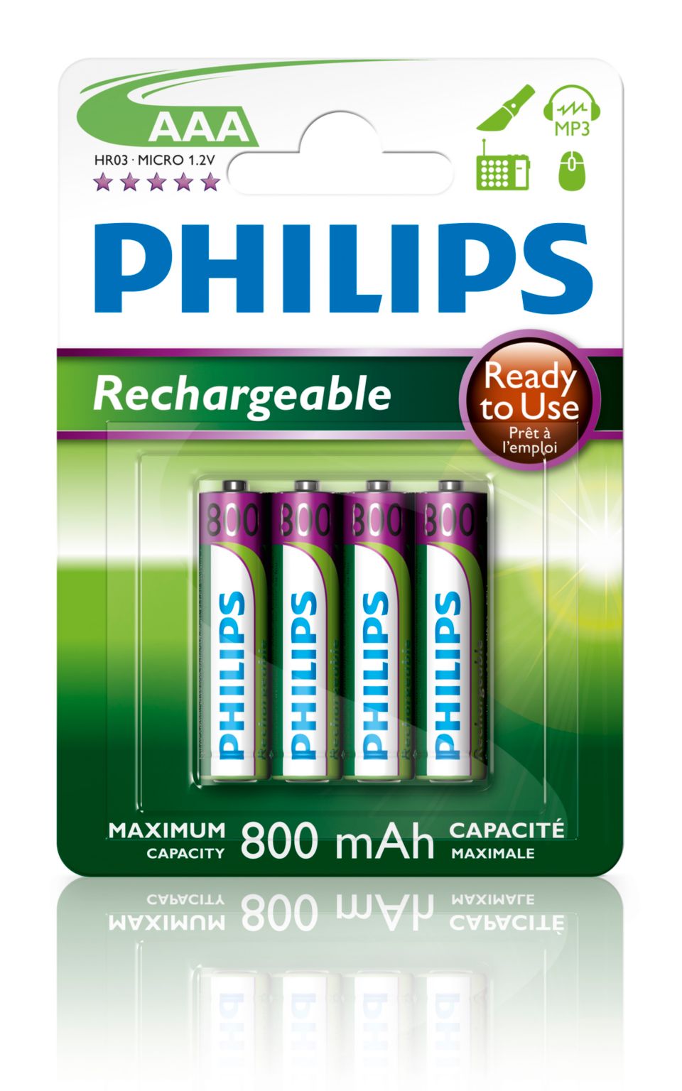 Multilife Pila Recargable R03b4rtu8 10 Philips