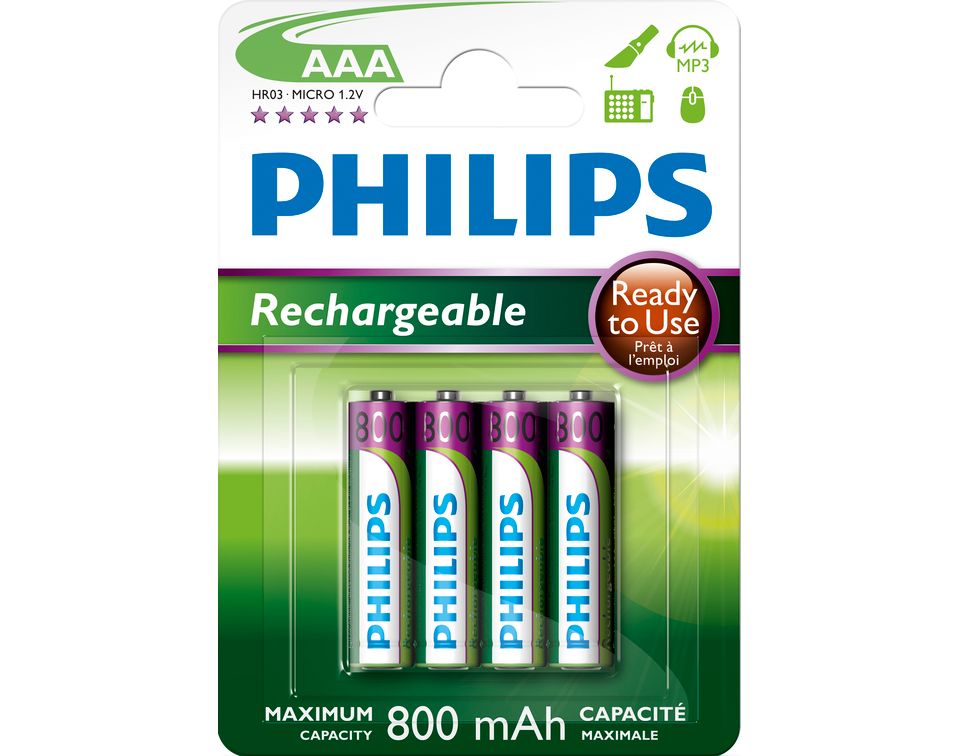 Multilife Pila Recargable R03b4rtu8 10 Philips