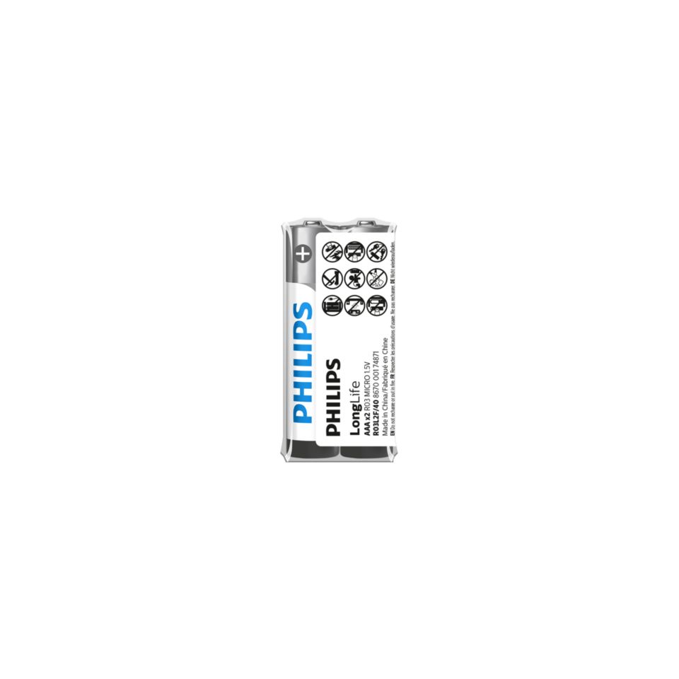 LongLife Battery R03L2F/40 Philips