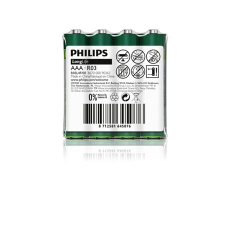 R03L4F/00  LongLife R03L4F Battery