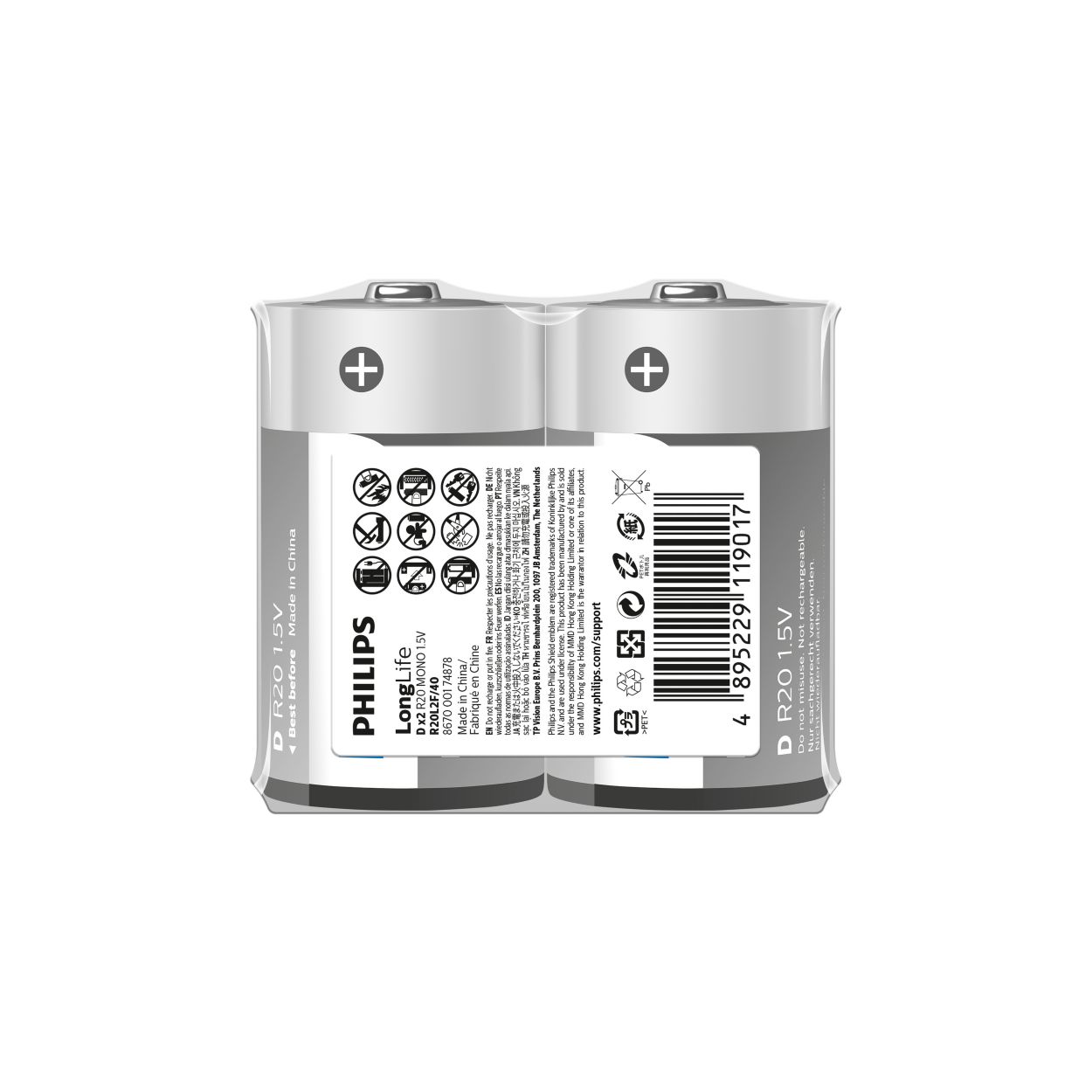 LongLife Battery R20L2F/40 Philips