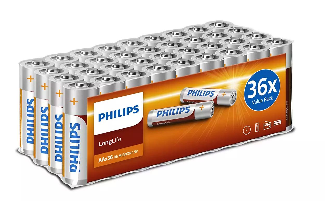 Philips Pile R6 AA 4 Pièces Longlife