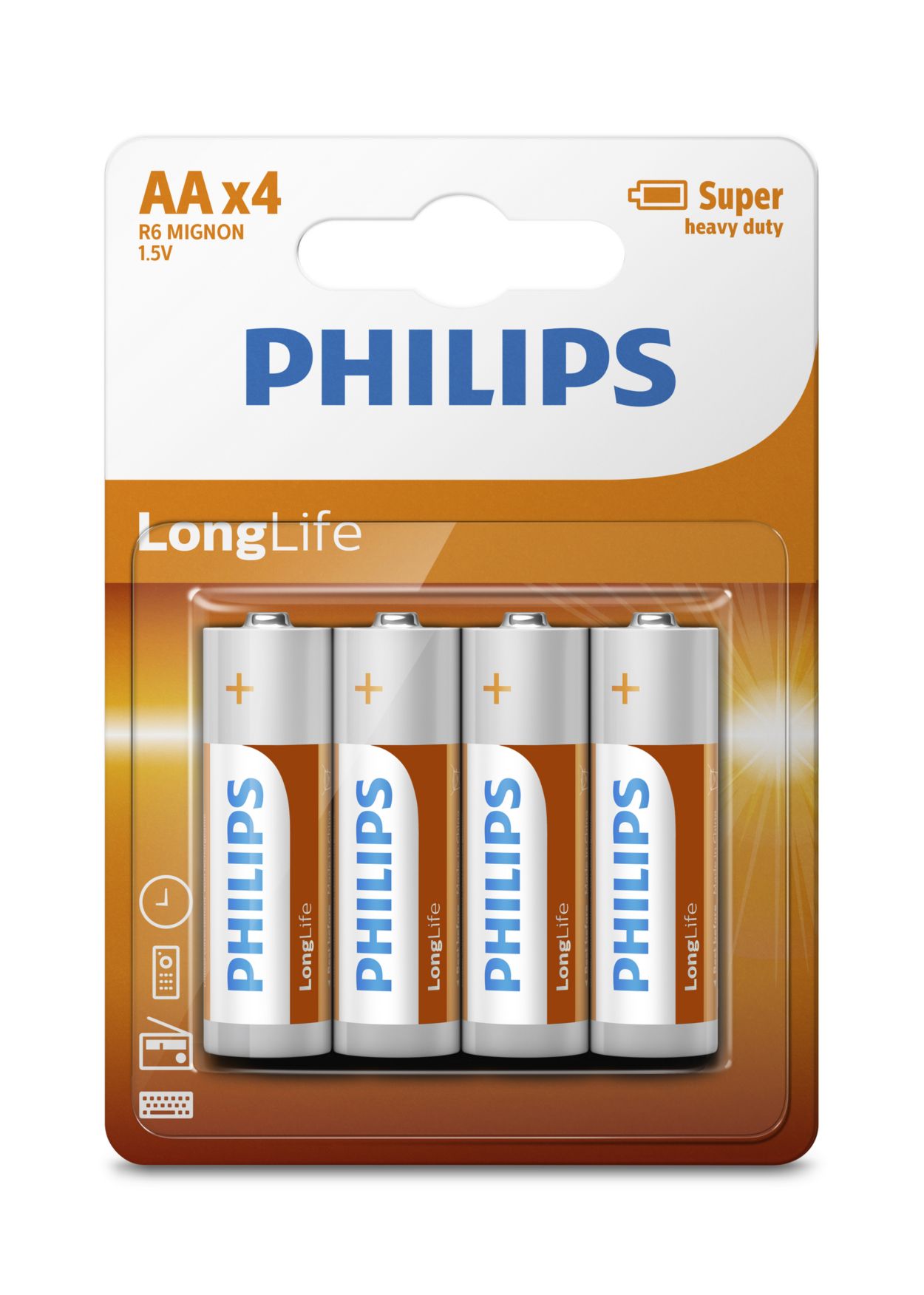 Reserveren niets Schrijft een rapport LongLife Batterij R6L4B/10 | Philips