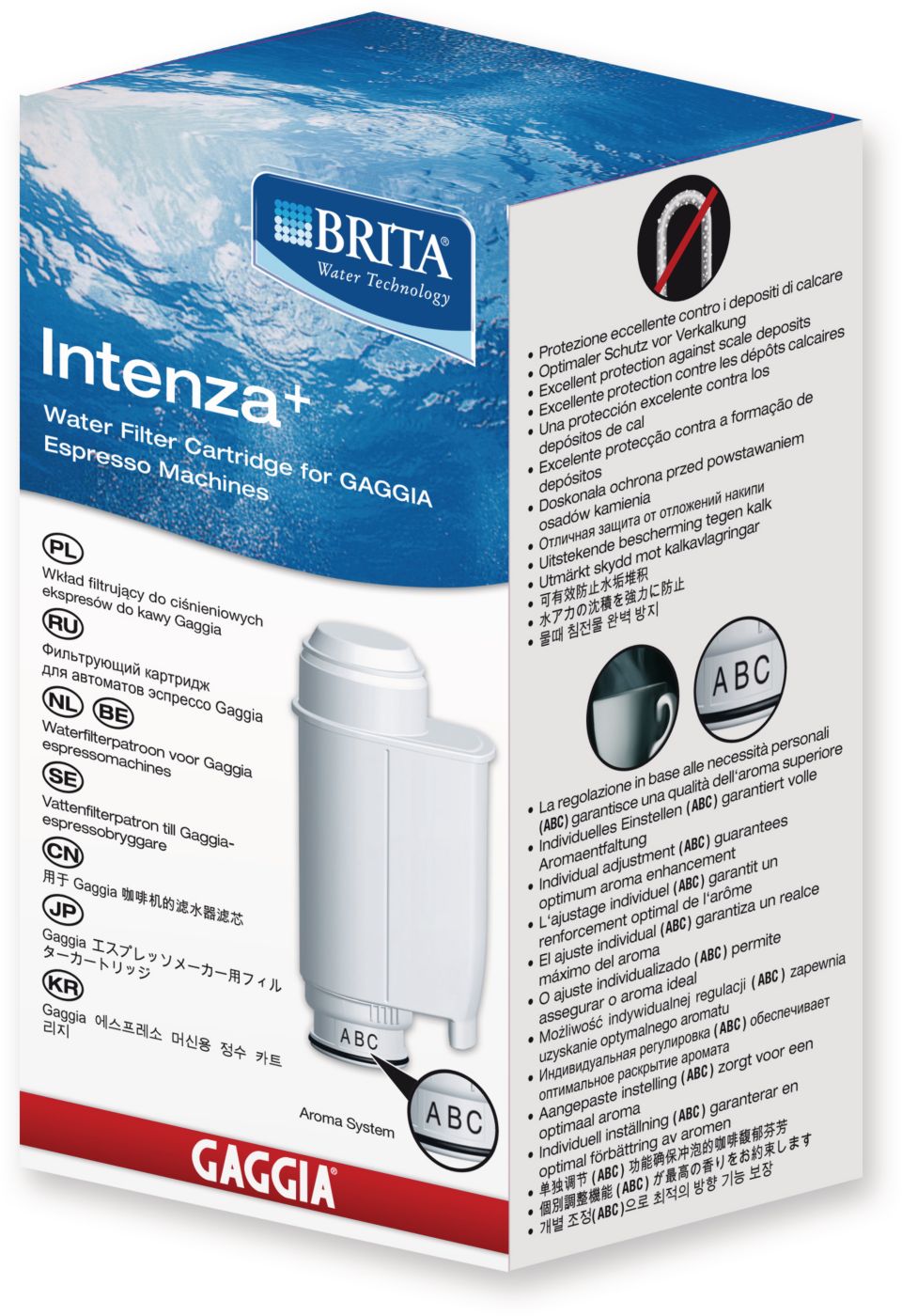 Brita Intenza+ water filter cartridge RI9113/60 Gaggia