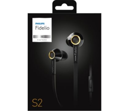 PHILIPS Fidelio S2 Original HIFI Headsets High Resolution Fever Phone Call  Wire Control In-ear Earphone