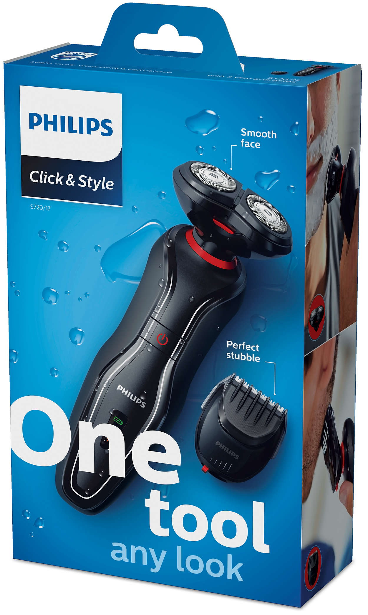 Image result for Philips Click And Style Shaver And Beard Trimmer (S720/17)