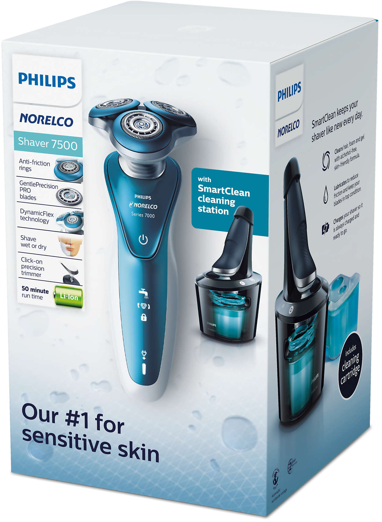 Image result for Philips Norelco Series 7500 Wet/Dry Electric Shaver (S7371/84)