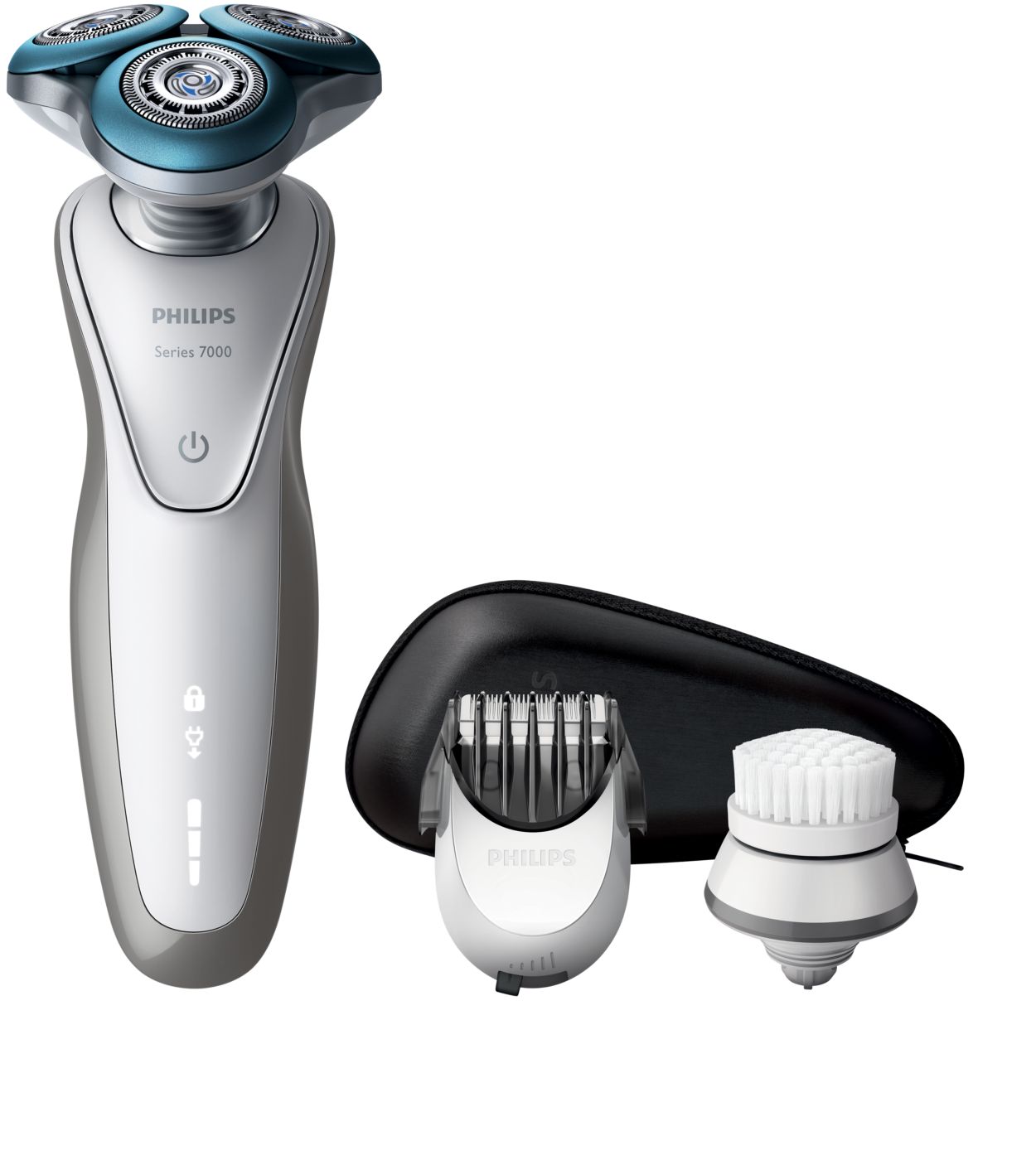 Shaver series 7000 wet & dry electric shaver with cleansing brush S7530